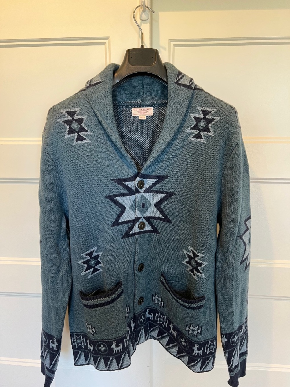 J. Crew Wallace & Barnes Cotton Shawl Collar Cardigan Sweater